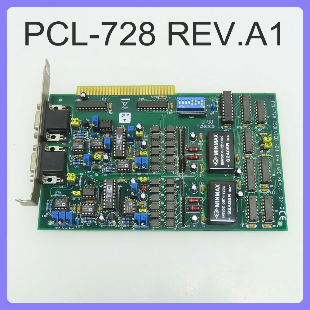 12 Bit 2-Channel Isolated Analog Output ISA Card For Advantech Data Capture Card PCL-728 REV.A1