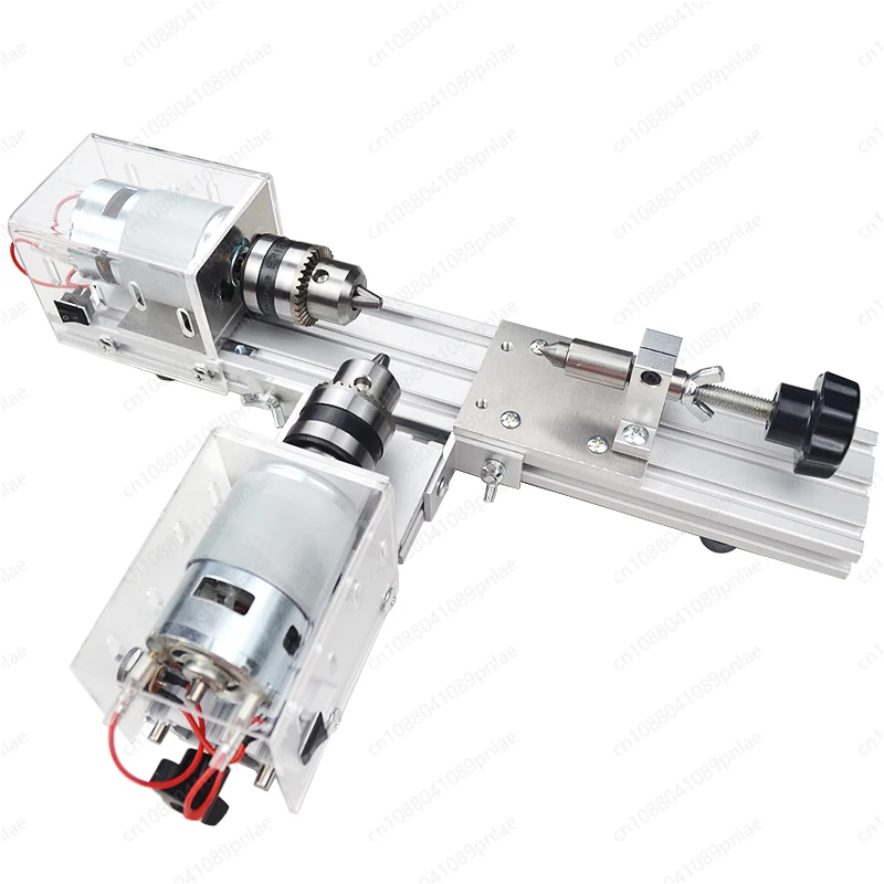 Adjustable Speed Mini Wood Lathe DIY Bead Making Machine Kit for Wooden Bead Craft Polishing Drilling