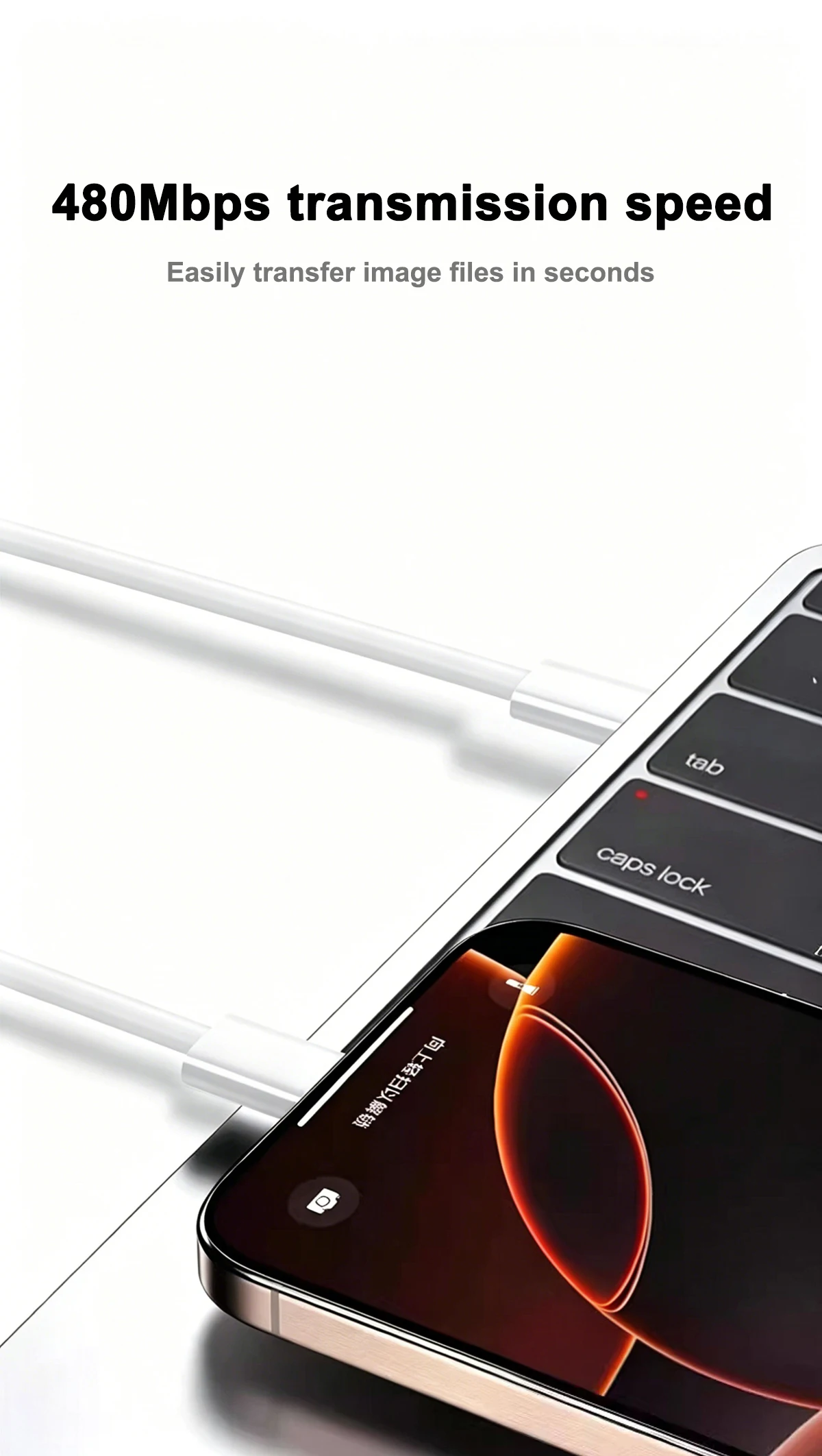 PD 40W für Apple Schnellladegerät für iPhone 17 16 15 14 13 12 Pro Max Air für iPad 5A USB-C Schnellladekabel EU-Steckeradapter – Detail 3