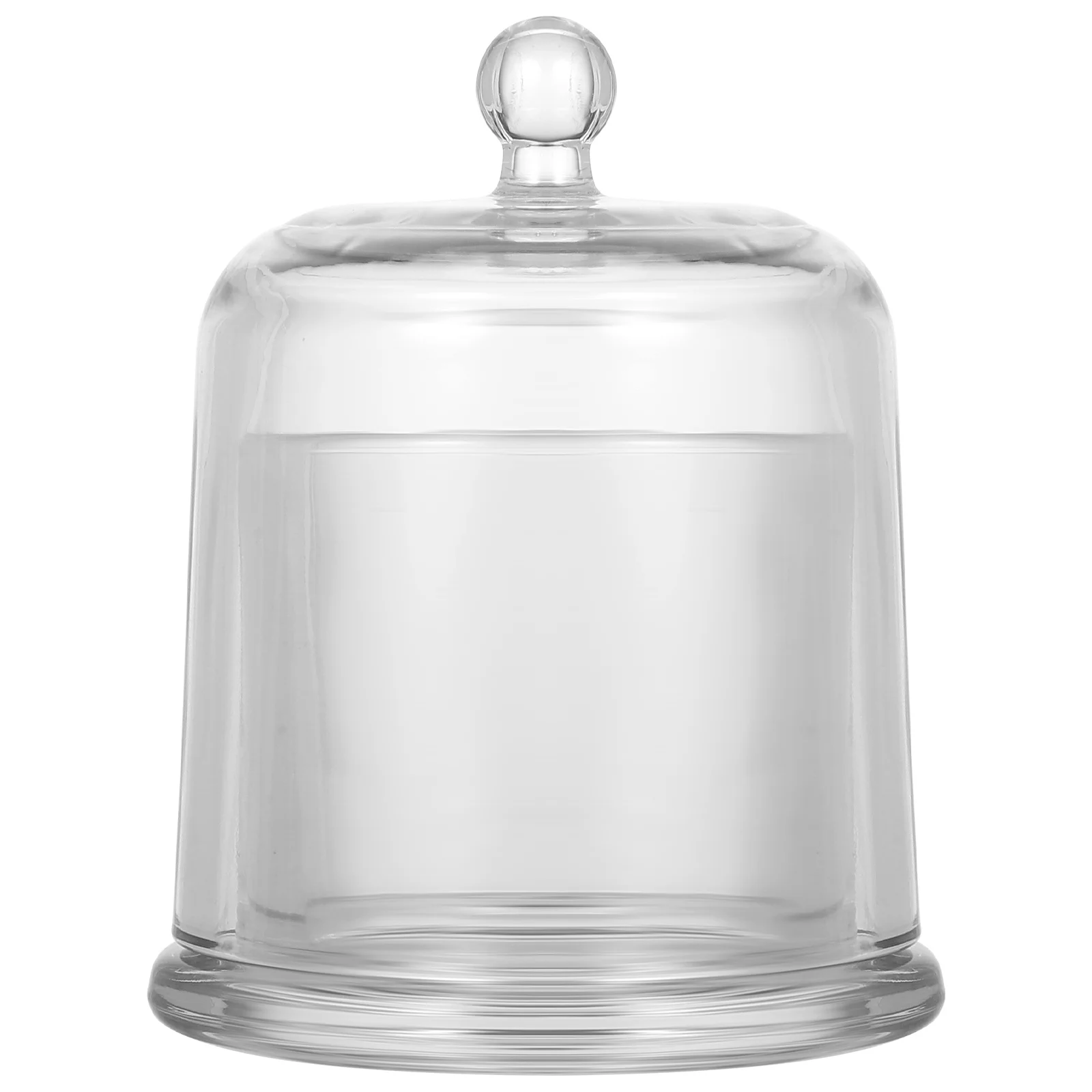 

1 Set Glass Candy Jar Transparent Cube Candy Container Home Decorative Holder Butter Box Romantic Wax Cup for Office