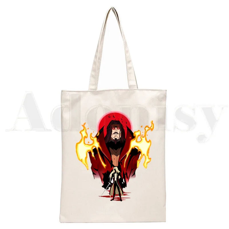 Castlevania caçador trevor belmont vampiro bolsas de ombro casual compras meninas bolsa feminina elegante bolsa de lona