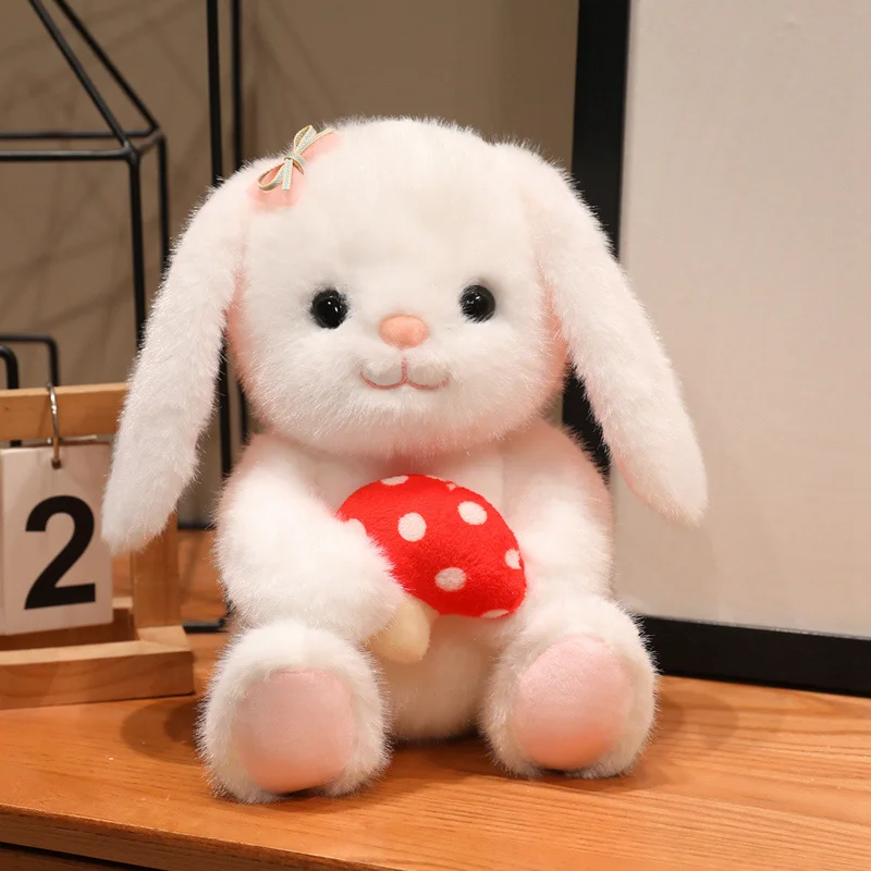 

Плюшевая игрушка-кролик в виде гриба, мягкая игрушка-животное, милая кукла-зайчик, компаньон для сна, подарок, пасхальные украшения