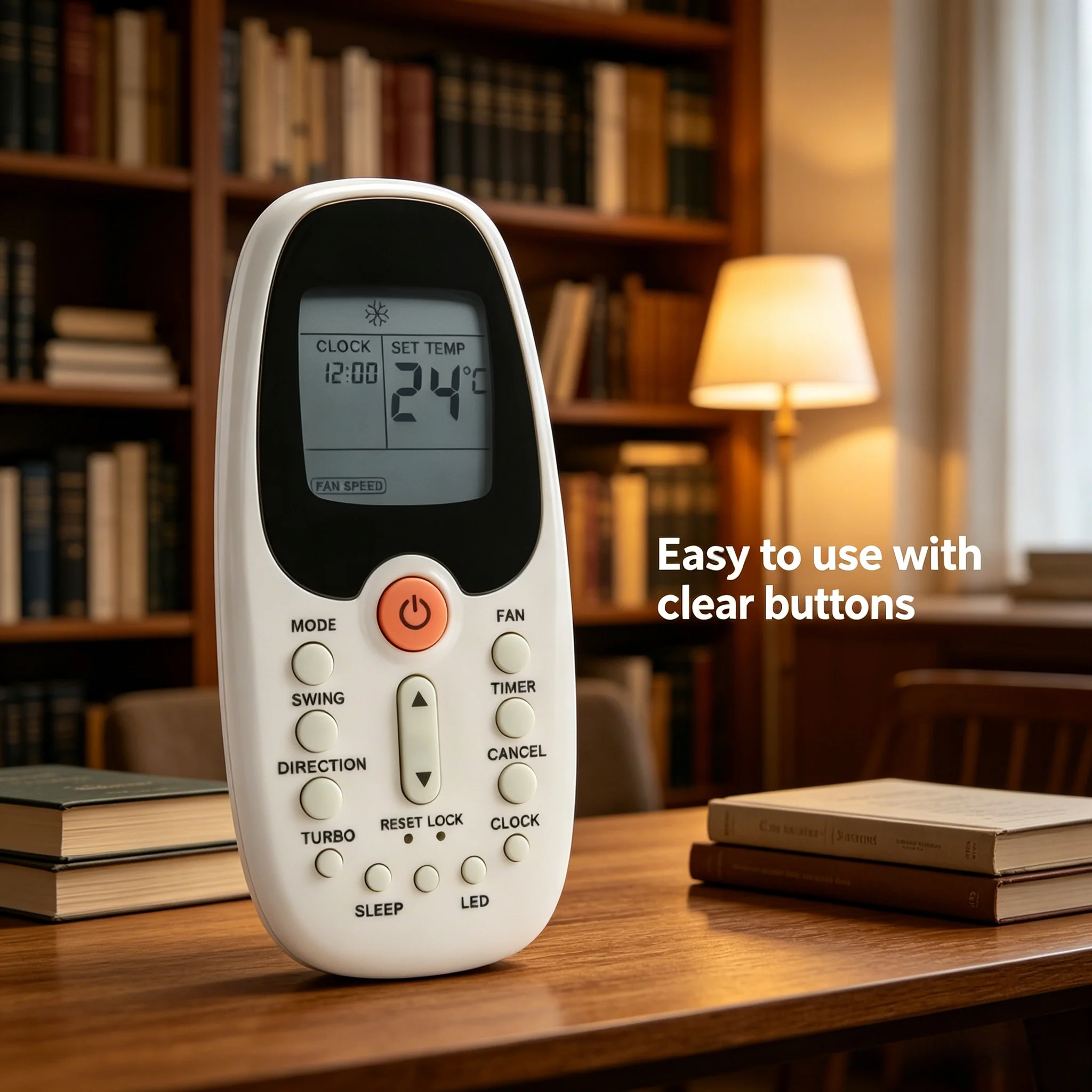 Controle Remoto de Ar Condicionado R06/BGCE com Display LED, Controlador Substituto Compatível com Midea Komeco Comfee