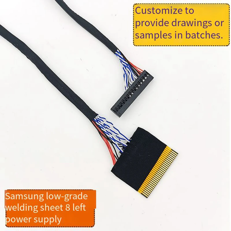 30P Tunggal 8-Bit 1.0 Spasi untuk LG Samsung Kelas Rendah Pengelasan FFC/FPC LCD Layar Baris P-TWO Antarmuka LVDS