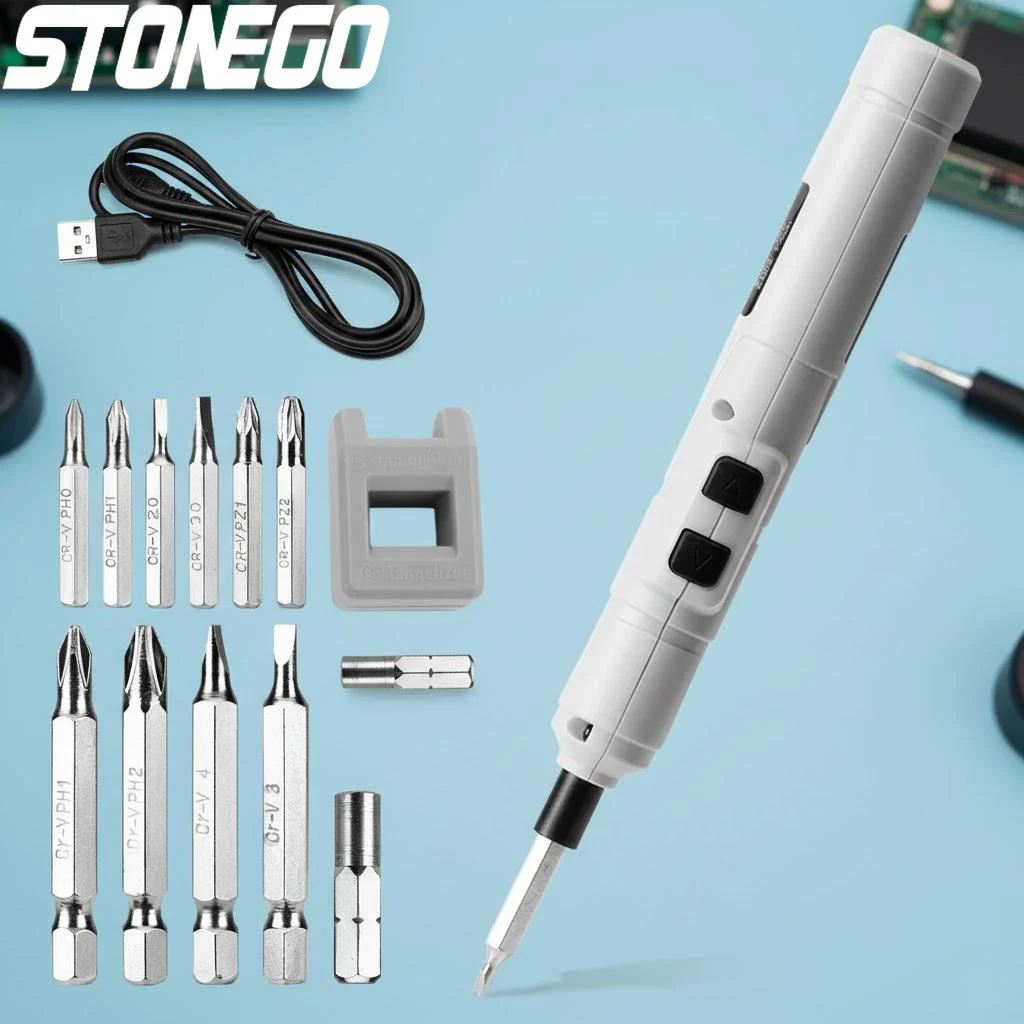 

Миниатюрный портативный электрический шуруповерт с реверсом, USB, беспроводная дрель с набором бит, гибким валом, легкий и прочный