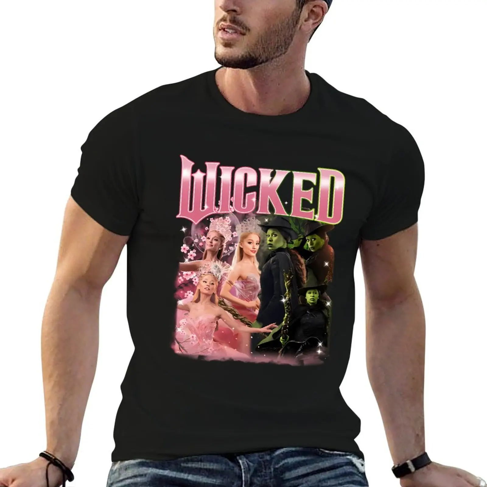 

Wicked The Musical 2024 Film Glinda Elphaba Wicked Changed For Good Wicked The Musical T-Shirt cotton tshirt 100% T-Shirt