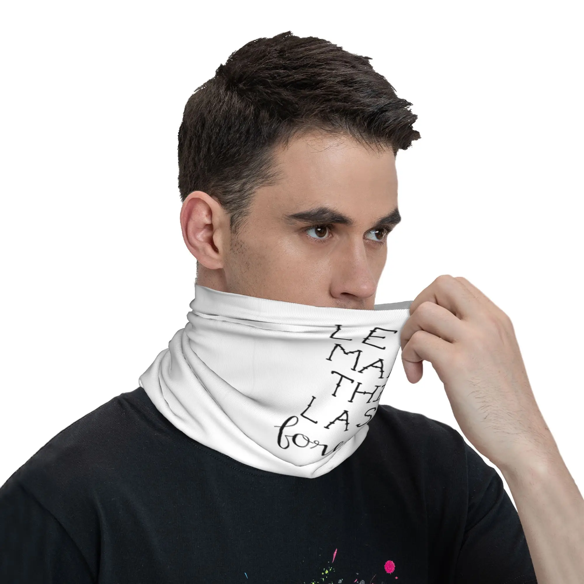 Blink-182 Citazione Bandana Copri collo Sciarpa magica stampata Sciarpa da ciclismo calda Escursionismo Pesca per uomini Donne Adulti per tutte le stagioni