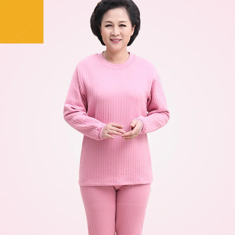 

Pijama Feminino 100% Cotton Thicken Warm Long Sleeve Trousers Sets Autumn Winter Home Clothing Women's Pajamas Casual Sleepwear