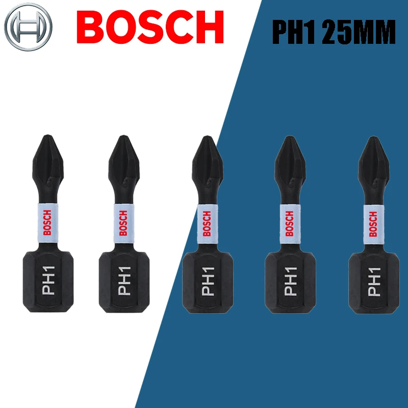 Imagem -02 - Bosch-broca de Carpintaria de Aço de Alta Velocidade Bits de Impacto Antiderrapante Durável Acessórios para Ferramentas Elétricas Ph1 Ph2 Ph3 Pz2 Alta Velocidade