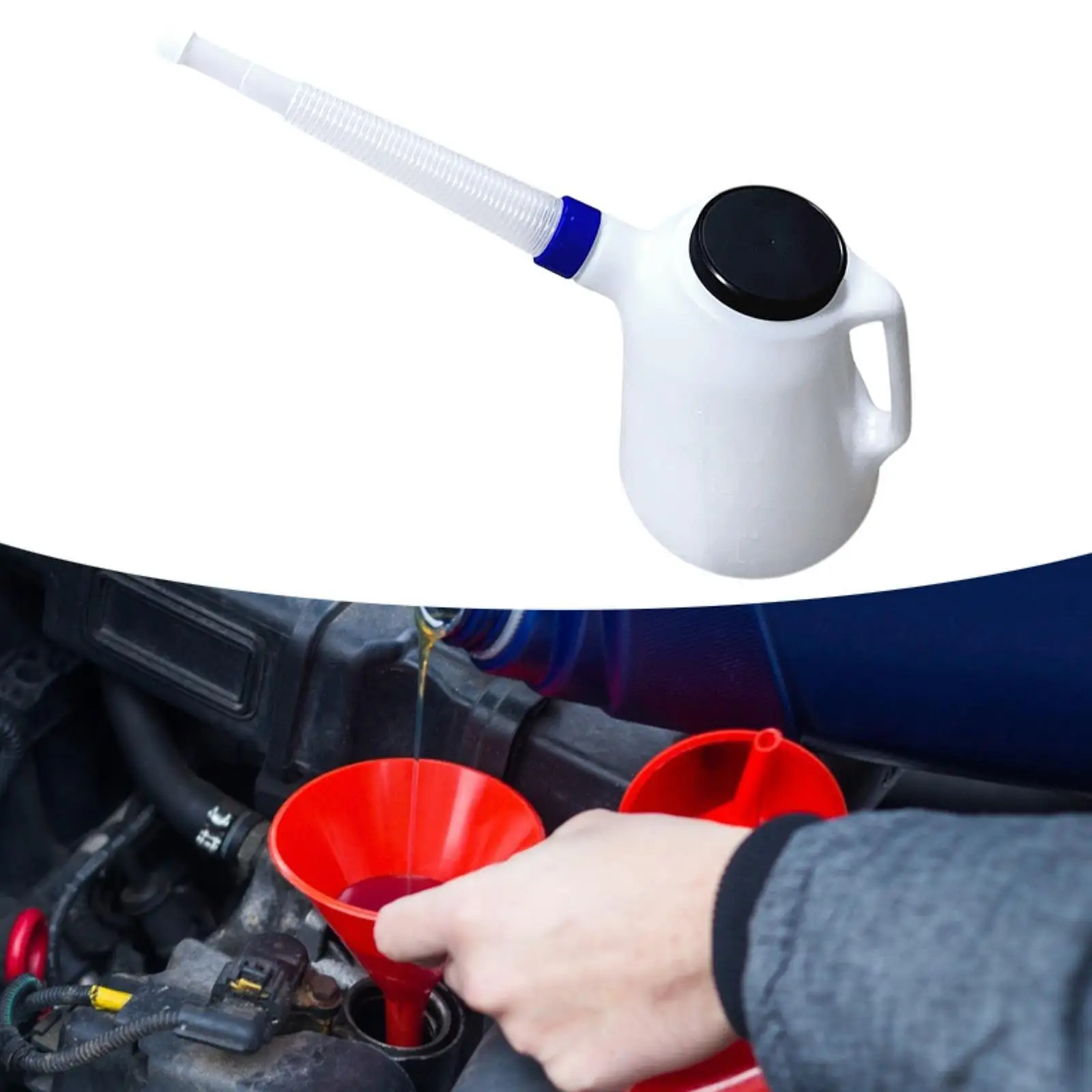 5L Ölmessbehälter Haltbarkeit Staubdicht tragbar mit flexiblem Auslauf