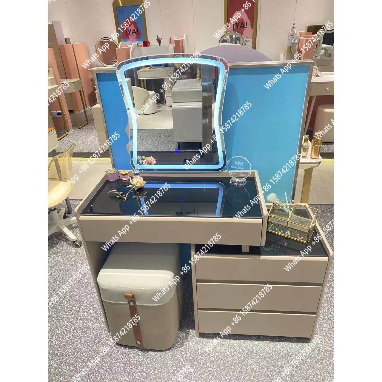 Noble quality dresser light luxury modern simple bedroom dresser household small apartment dresser storage