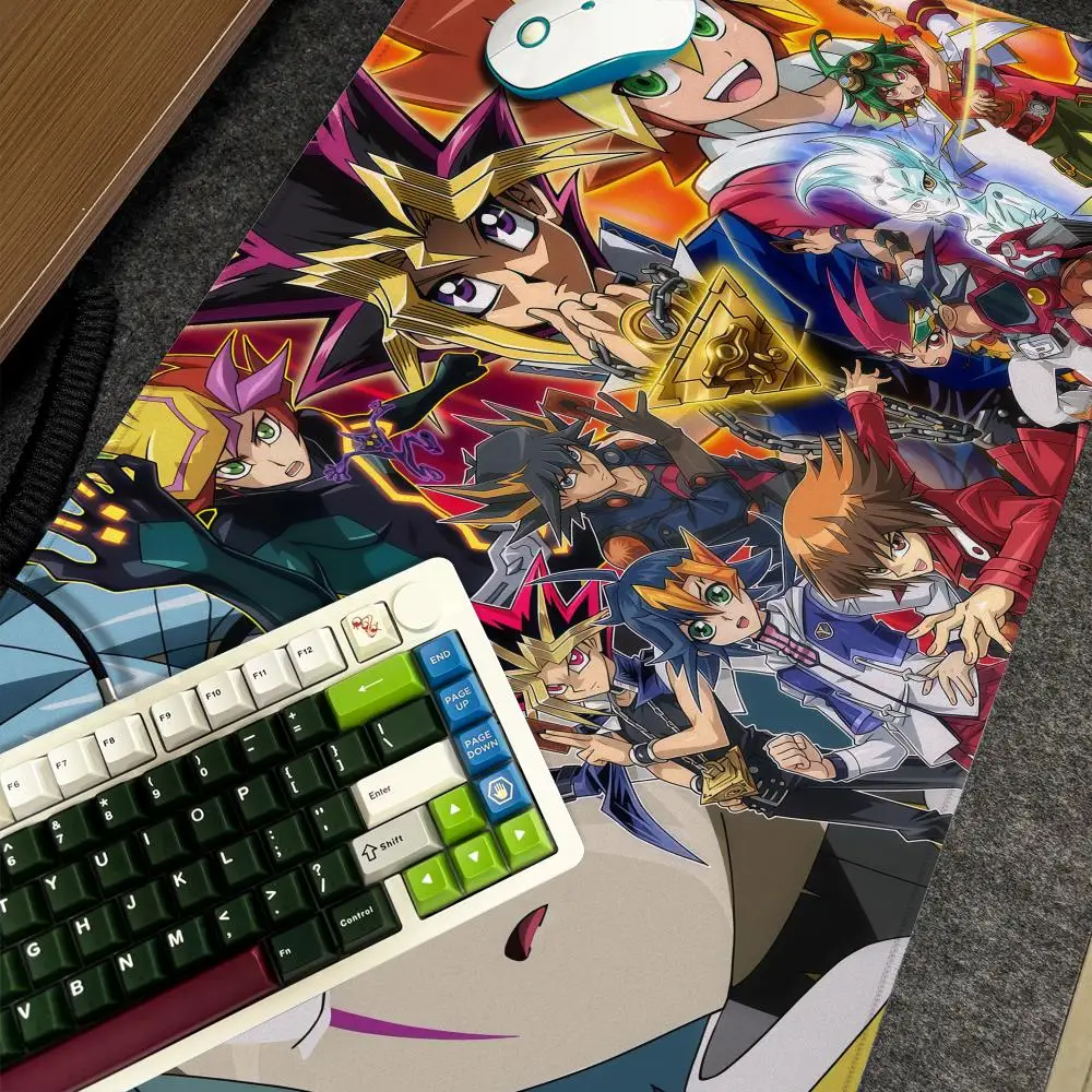 

Anime Y-Yu-Gi-Oh Mouse Pad Xxl Computer Large Size Non-slip Gamer Keyboard 90x40cm Art Design HD Deskmat