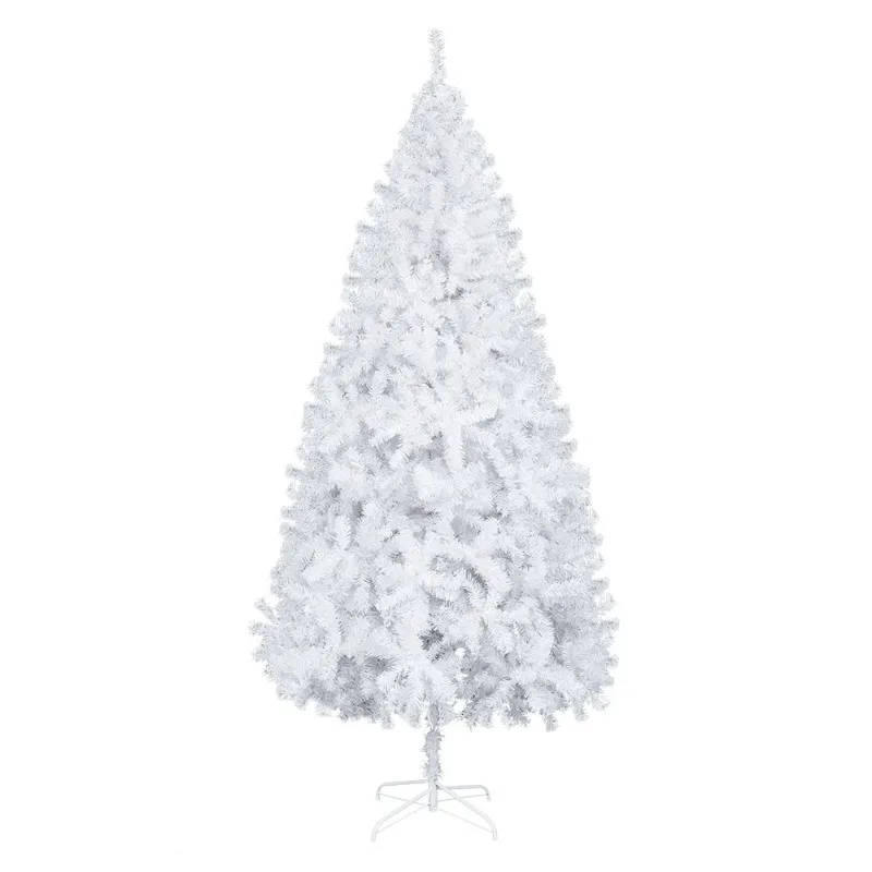 

White Christmas Tree Artificial Spruce Hinged Snowy White Christmas Tree Lightweight Durable Perfect for Home Holiday Decoration