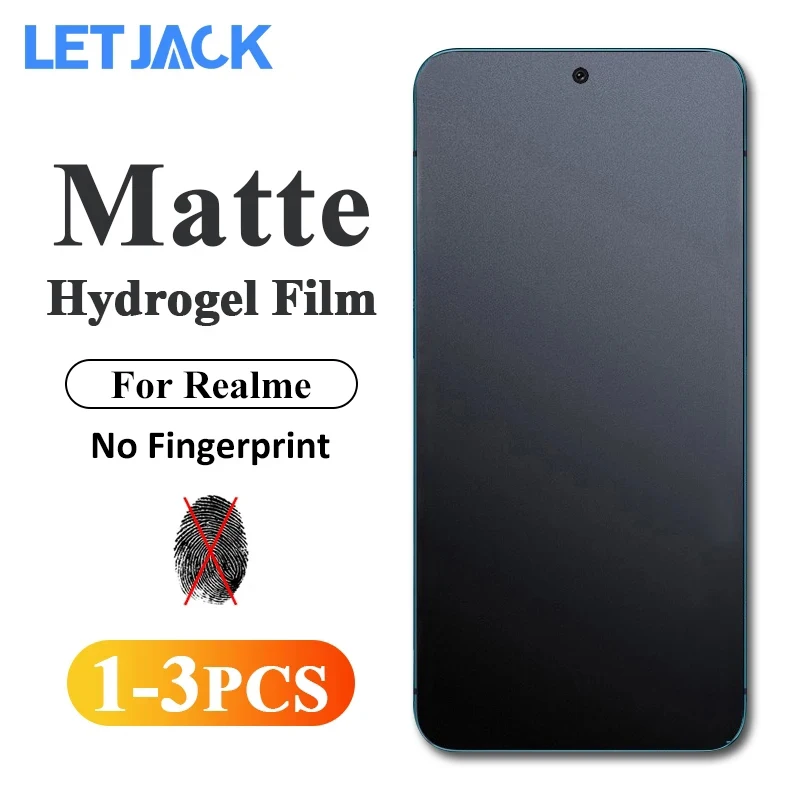 

1-3Pcs Anti-Glare Matte Hydrogel Film For Realme GT5 GT3 GT2 GT Master Screen Protector For Realme Narzo 30A 50A 50i 50 60 Pro