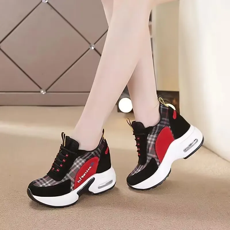 2023 Fashion Women Sneakers Lace Up Women\'s Sneakers Comfortable Shoes Woman Sneakers Walking Breathable Mujer Female Footwear