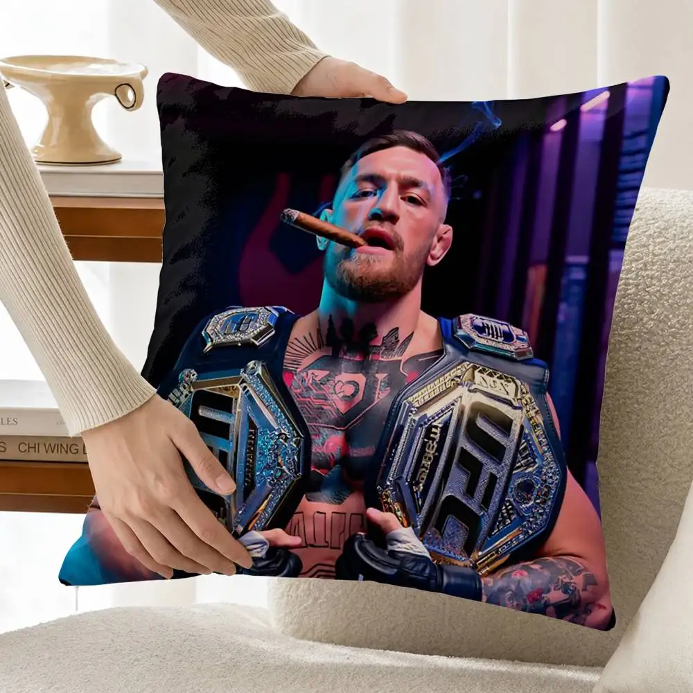 Cool C-Conor M-McGregor Customizable Square Cushion Cover Double Sided Print Pillow Case