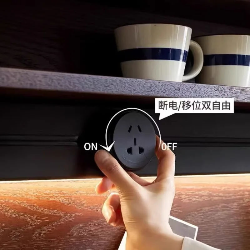 French side cabinet, retro solid wood tea storage Nordic modern cabinet