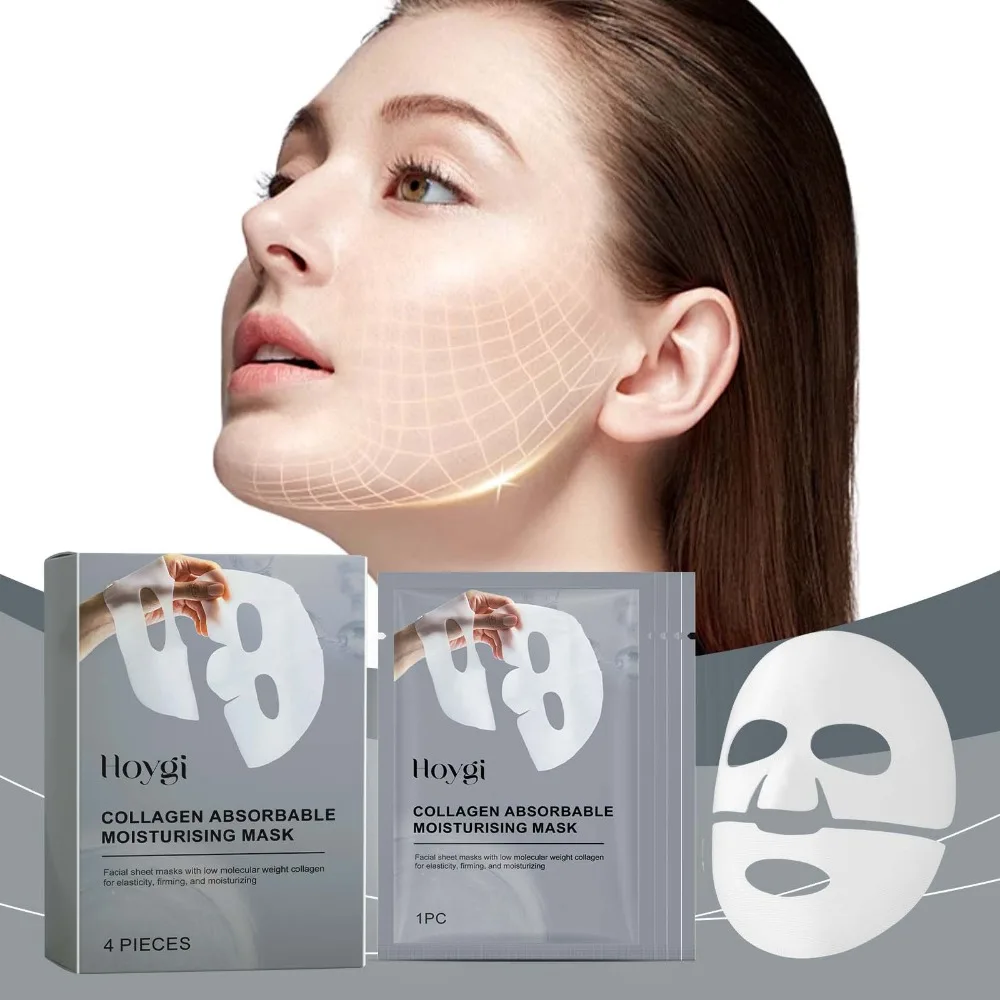 1/4PCS Deep Hydrating Collagen Face Mask Intense Moisturizing Easily Absorbed Bio Collagen Mask Overnight Repair