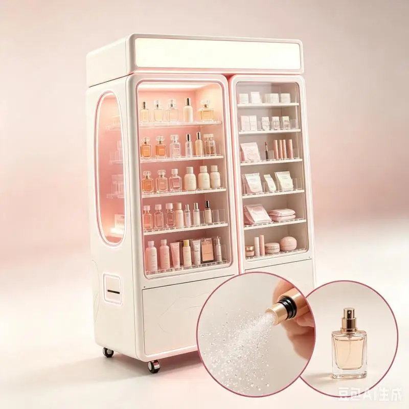 Customized Cosmetic Vending Machine Smart Beauty Care Product Kiosk Digital Display Automatic Retail Sales Solution