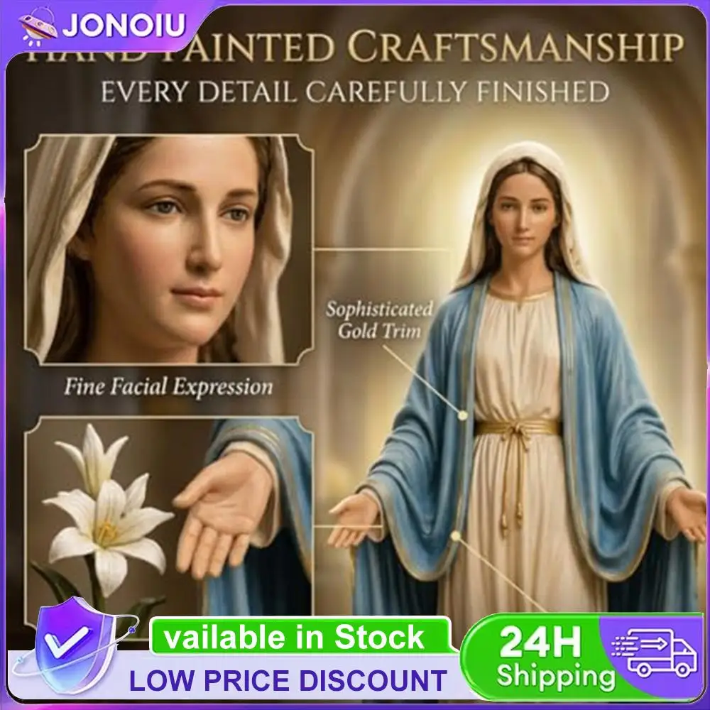 Figura Coleccionable de Resina de la Virgen María, Estatua Religiosa Católica de la Santísima Madre para Oración Cristiana, Regalo para Altar, Decoración del Hogar
