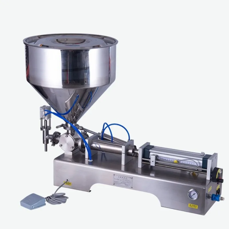 

Semi-automatic horizontal liquid paste filling machine laundry detergent mechanical quantitative small automatic