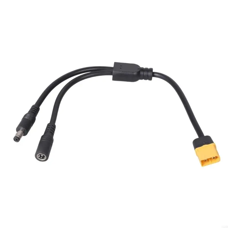 J1HD Heavy Duty XT60 Male Female To 5.5x2.1mm Power Adapter Cord For Outdoor Energy Systems Power Cable