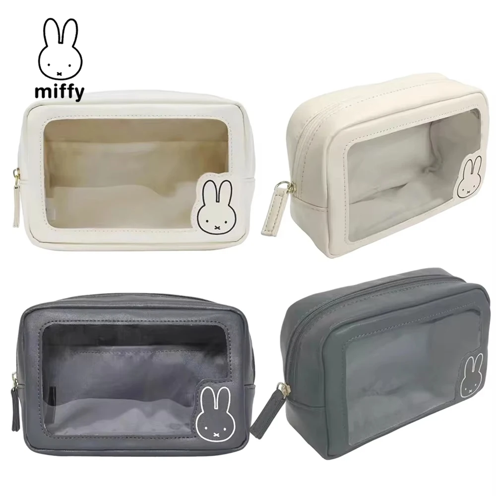 

Kawaii Miffy Translucent Makeup Bag Kawaii Large Capacity Waterproof Portable Travel Toiletry Storage Bag Gift for Girls