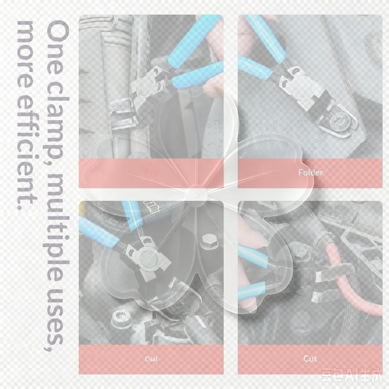 Multifunctional Diagonal Pliers Car Clip Rivet Tightening Wire Stripping Staple Screwdriver Removal Tool - Automotive Pliers 1PC
