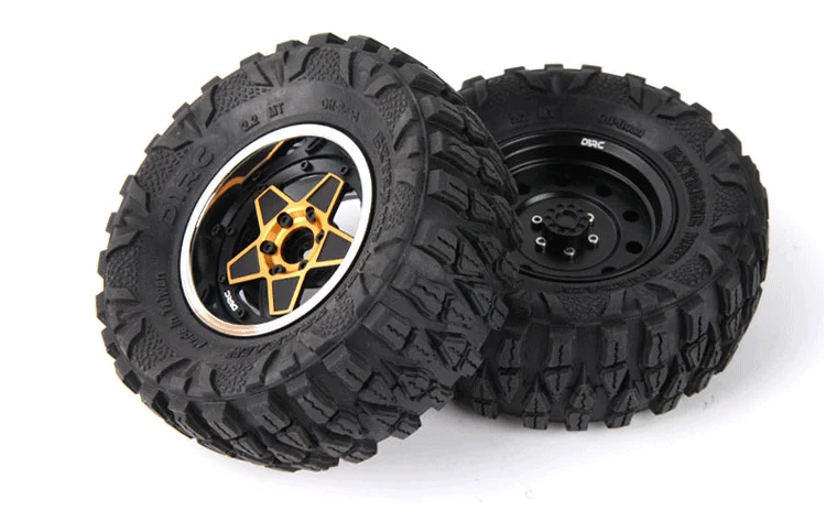 2.2 Inch Climbing Tires 120mm Double Section Sponge for 1/10 RC Crawler Car AXIAL SCX10 Third Generation Traxxas TRX4 TRX6 RC4WD