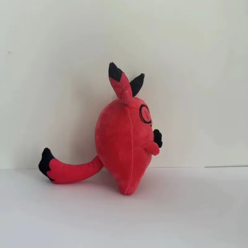 En Stock Hazbin hôtel Alastor chat forme peluche poupée mignon oreiller cadeau de fête Alastor chat canard en peluche poupée unisexe cadeau d'anniversaire