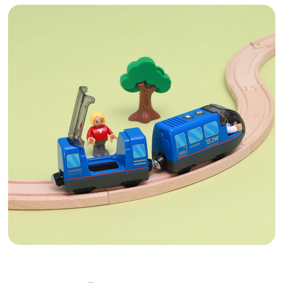 Trenino Elettrico per Bambini, Trenino Giocattolo Regali Bambini, Locomotiva ad Azione a Batteria con 5 animali, Collegamento Magnetico Locomotiva per Bambinis Ragazzo Ragazza