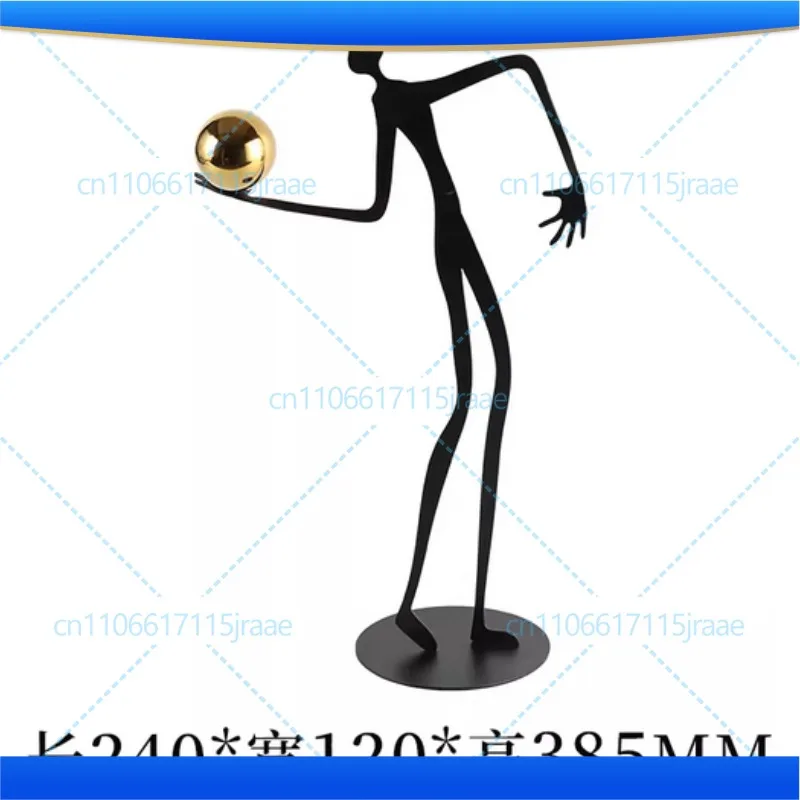 

Абстрактная статуэтка персонажа, металлические изделия ручной работы, декоративные фигурки, скульптура, аксессуары для украшения дома