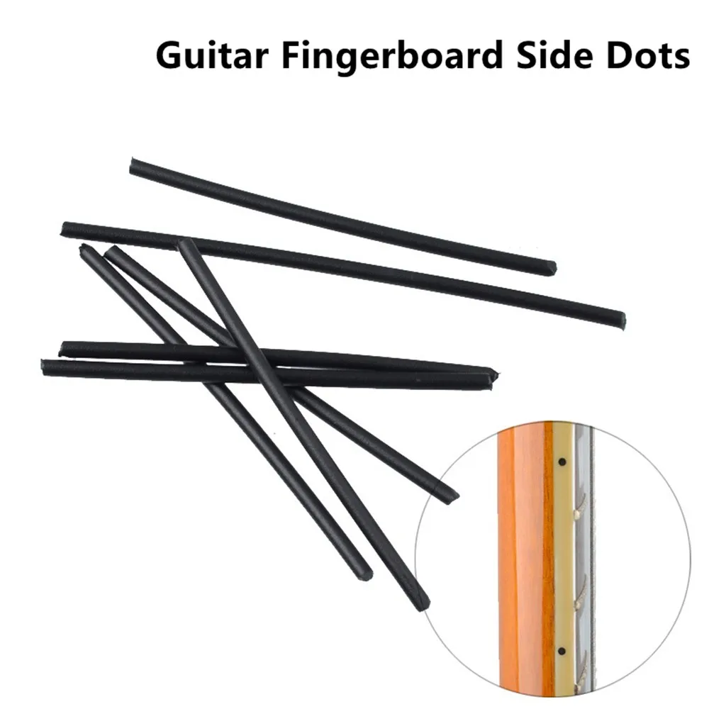 Diapasón de guitarra con incrustaciones laterales, rotuladores de posición de puntos de 1,5/2mm, accesorios de bajo, diapasón de puntos laterales, 5