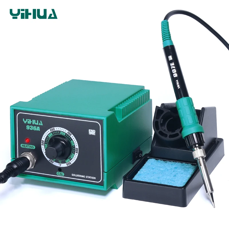 YIHUA 936A Mobile Phone IC Repairing Tools Large Power 60w Electric Soldering Iron Station