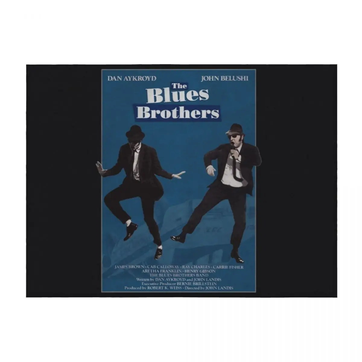 

Blues Brothers Postcard Throw Blanket Bed linens Flannel Fabric decorative Shaggy Blankets