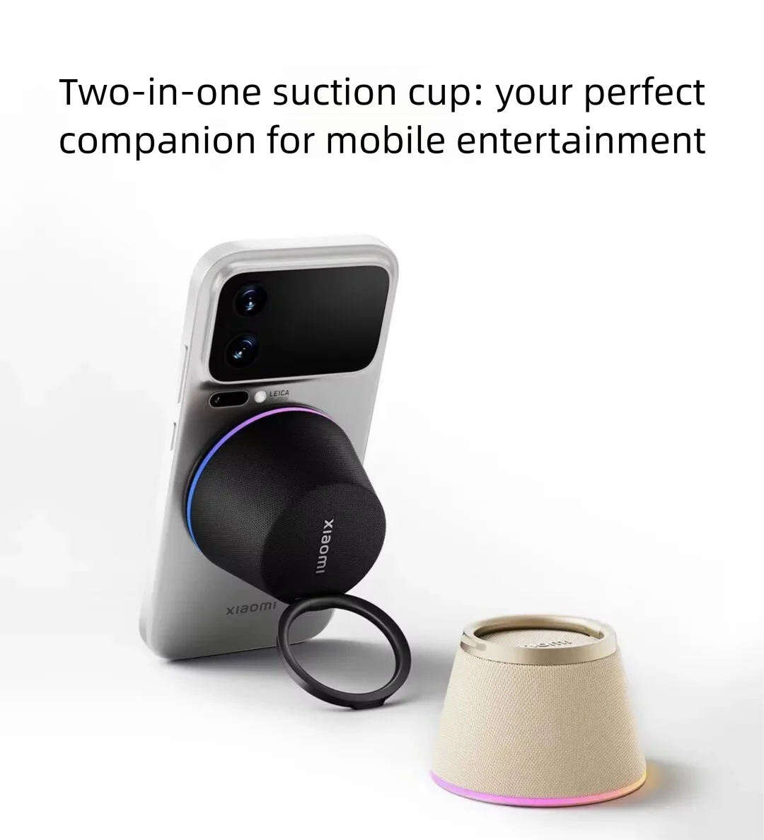 Xiaomi Bluetooth Speaker Magnetic Version Portable Mini RGB Lighting Portable BT6.0 Bass Sound Box Outdoor Speaker Phone Holder