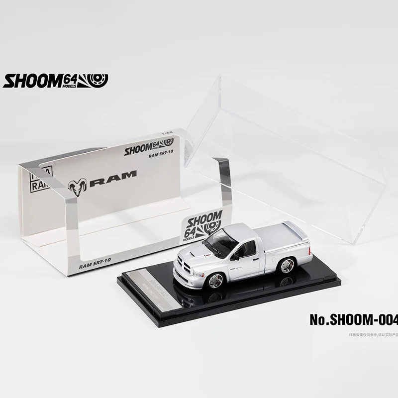 

SHOOM64 Diecast 1:64 Scale RAM SRT-10 Alloy Car Model Collection Souvenir Static Display Ornaments Vehicle Holiday Gift