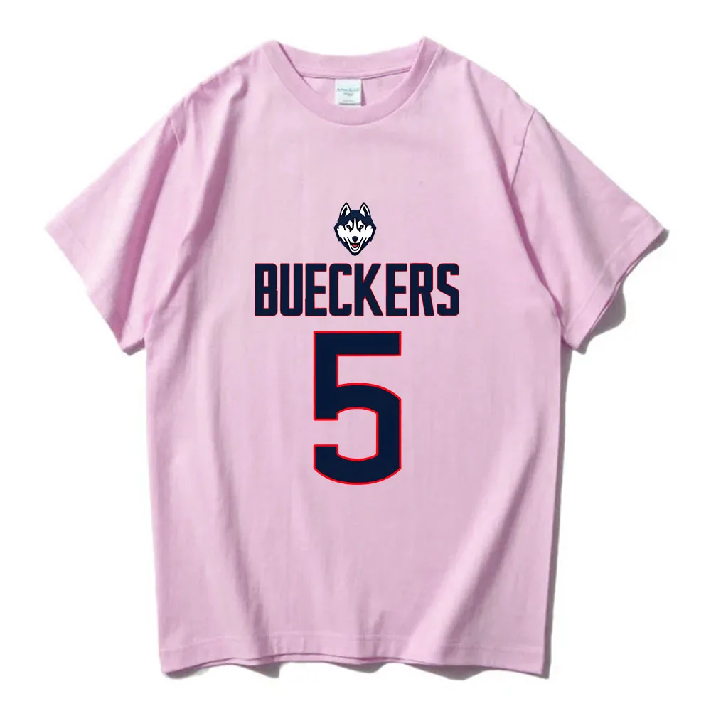 Paige Bueckers Number 5 T-shirts Basketball Player Casual Mens Tee-shirt Short Sleeve Round Neck Tshirts Graphic Printing Tees