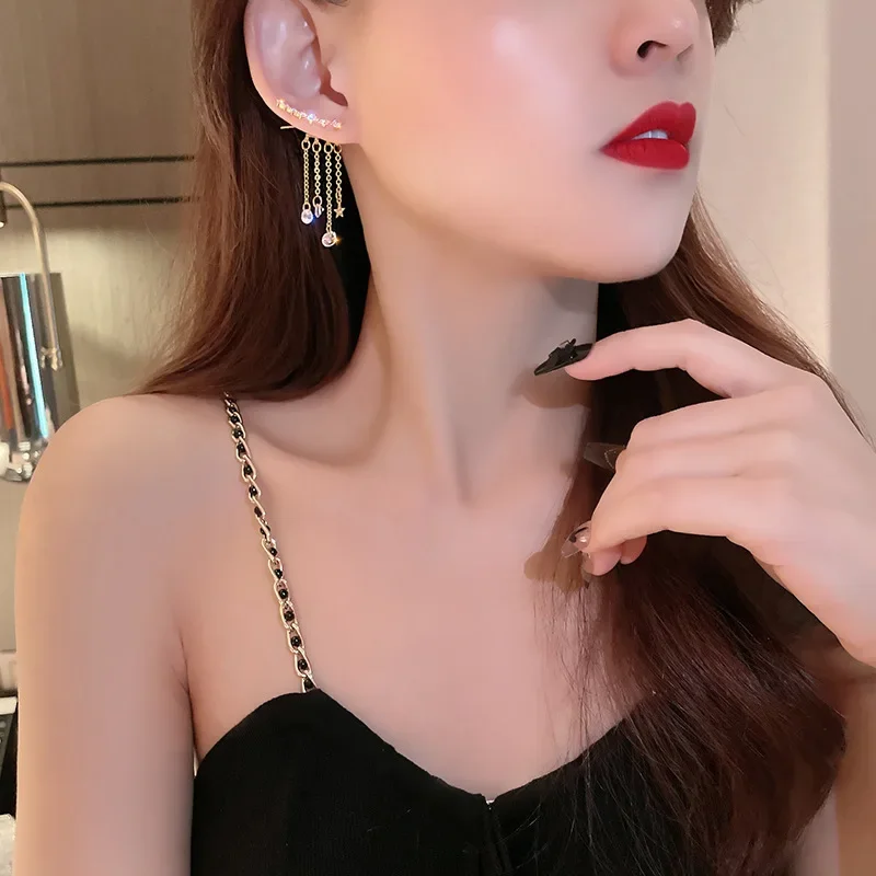 Tassel Earrings South Korean Temperament High Sense of Temperament Earrings In 2022 New