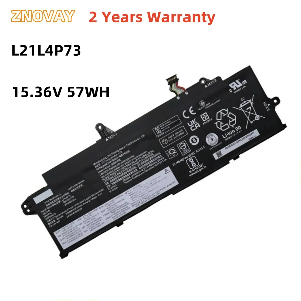 

ZNOVAY L21L4P73 Laptop Battery For Lenovo ThinkPad T14s Gen 3 Gen 4 21BR 21BS 21F8 21F9 Series 4ICP5/68/70 L21M4P75 L21B4P71