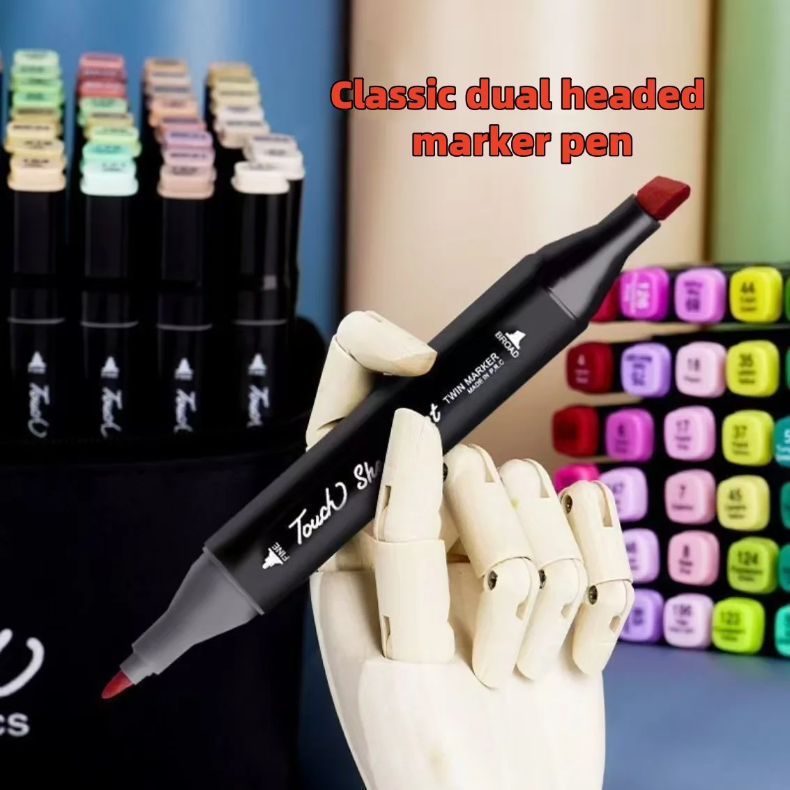 

80-цветный набор масляных художественных маркеров для рисования эскизов Маркеры на основе масляных кончиков Граффити Манга Школьные художественные принадлежности.