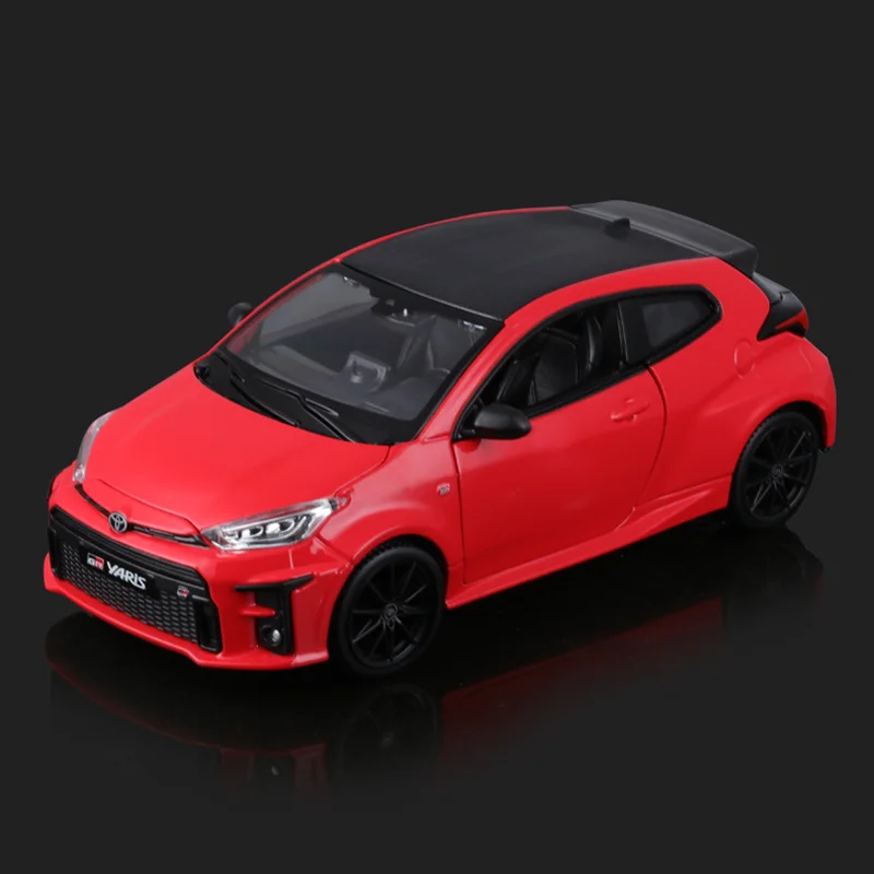 재고 Maisto 1:24 2021 도요타 Gr Yaris Xt 합금 미니어처 다이캐스트 모델 도요타 미니 컴팩트 자동차 크리스텐슨 장난감, 어린이 선물