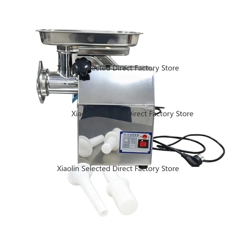 Commercial Electric Stainless Steel Desktop Meat Grinder High Power Automatic Sausage Stuffer For Restaurant Home Use