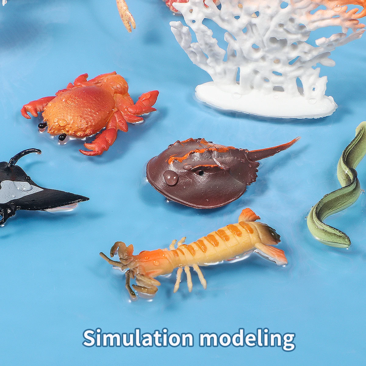 13 peças mini figuras realistas de brinquedos da vida marinha, criaturas subaquáticas educacionais, enchimentos de ovos de páscoa, decorações de aquário para Hallo