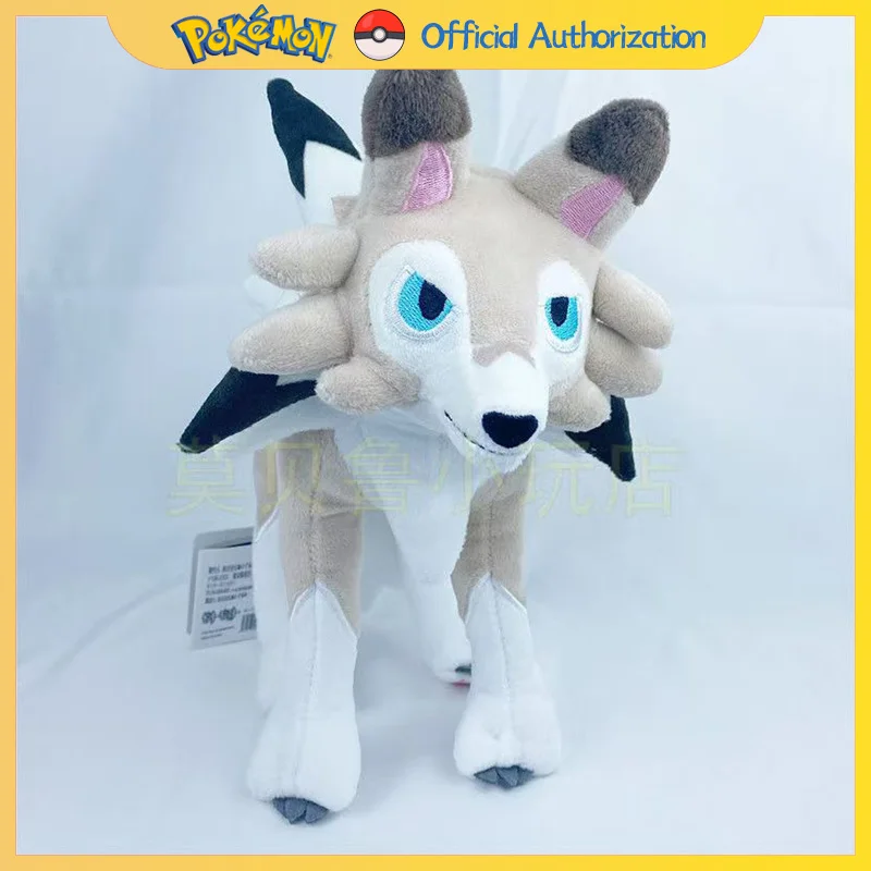 25CM Pokemon Lycanroc Plush Toy Cartoon Lougaroc Stuffed Doll Anime Wolwerock Souvenir Kawaii Pokémon Toys Birthday Gift