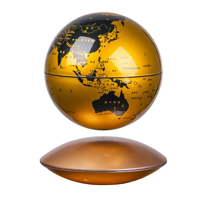 color size acrylic magnetic levitation English globe tellurion 6 inches school teaching tool teacher science museum