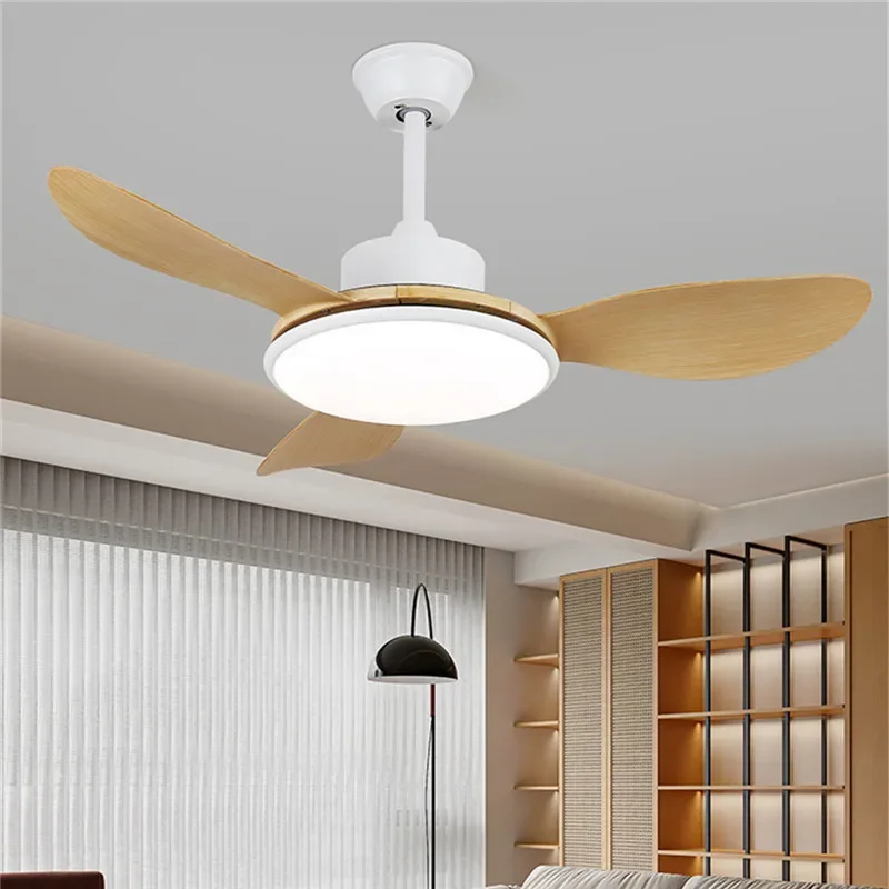 SEAN-ventilador moderno de lujo para sala de estar, restaurante, dormitorio, estudio, ventilador de techo LED, luz de ventilador eléctrico remoto