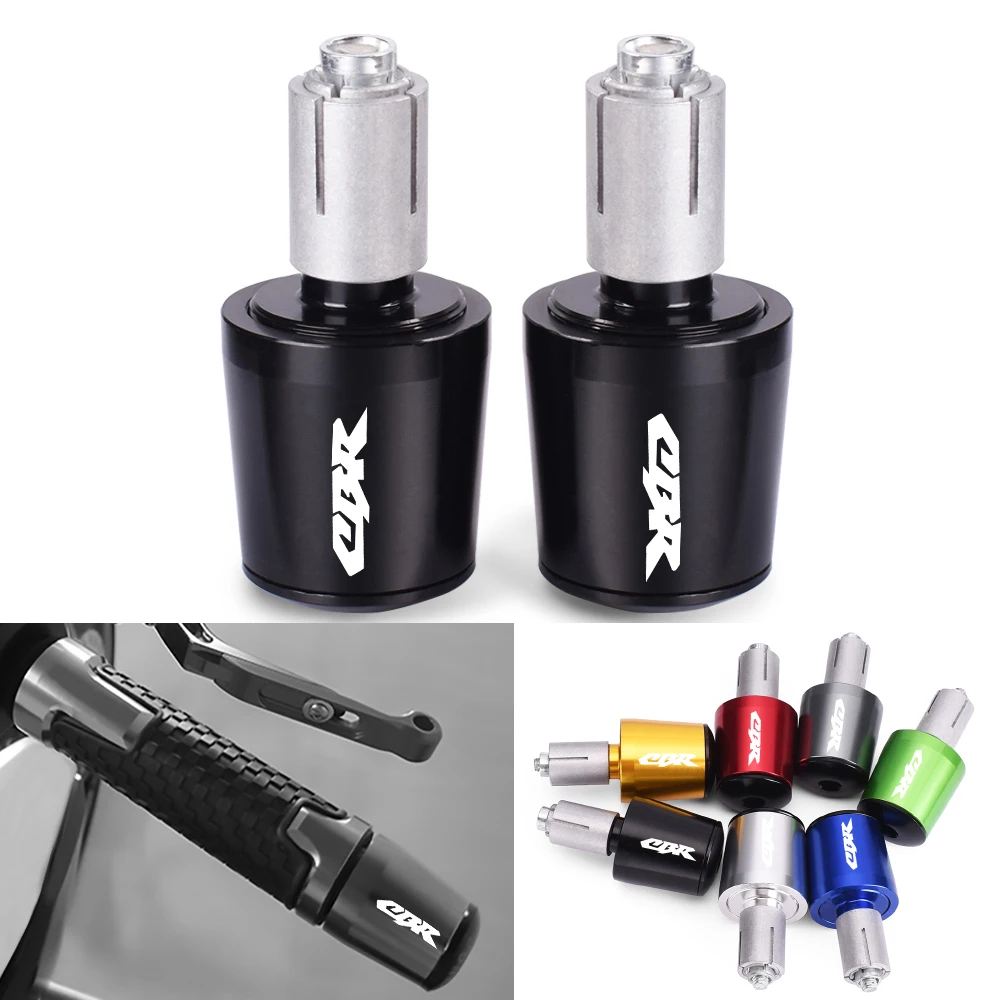 Motorcycle grip handle bar End Handle Bar Grips Cap Anti Vibration Plug For Honda CBR 125R 600 F4i 650F/R 1000F cbr 600 1000 RR