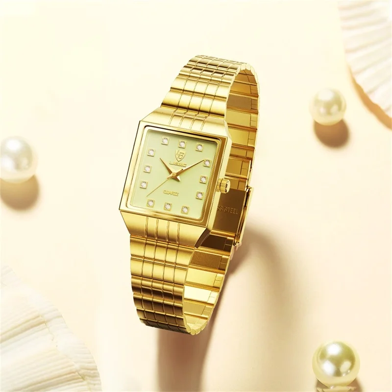 LIEBIG Fashion Gold Stainless Steel Watches women Luxury Clock Ladies Wristwatch Reloj Mujer Relogio Feminino Female Bracelet