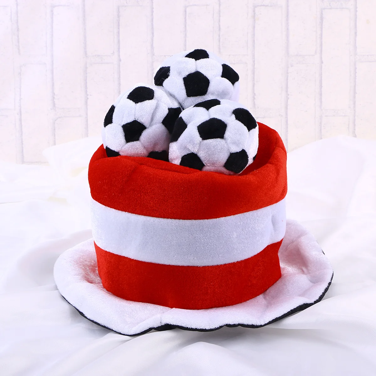 

Soccer Party Hats Football Costume Hat for Fans Fun Shape Top Soft Lightweight Support Team Wear for Dance Group Stage